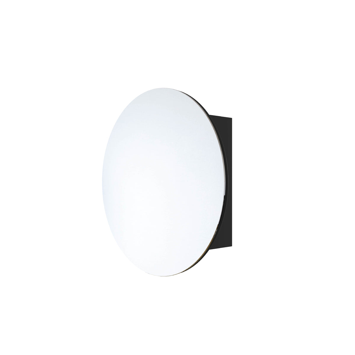 Chelsea Round Black Mirror Cabinet