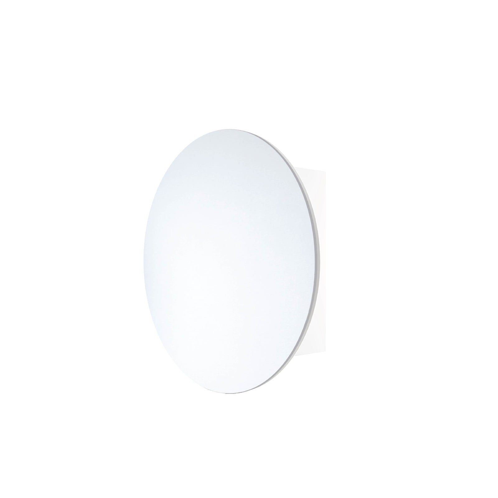 Chelsea Round White Mirror Cabinet