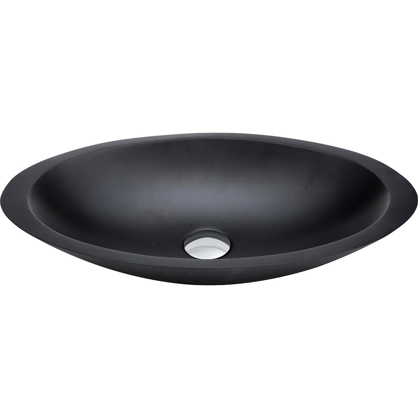 Fienza - Bahama Solid Surface Above Counter Basin, Matte Black