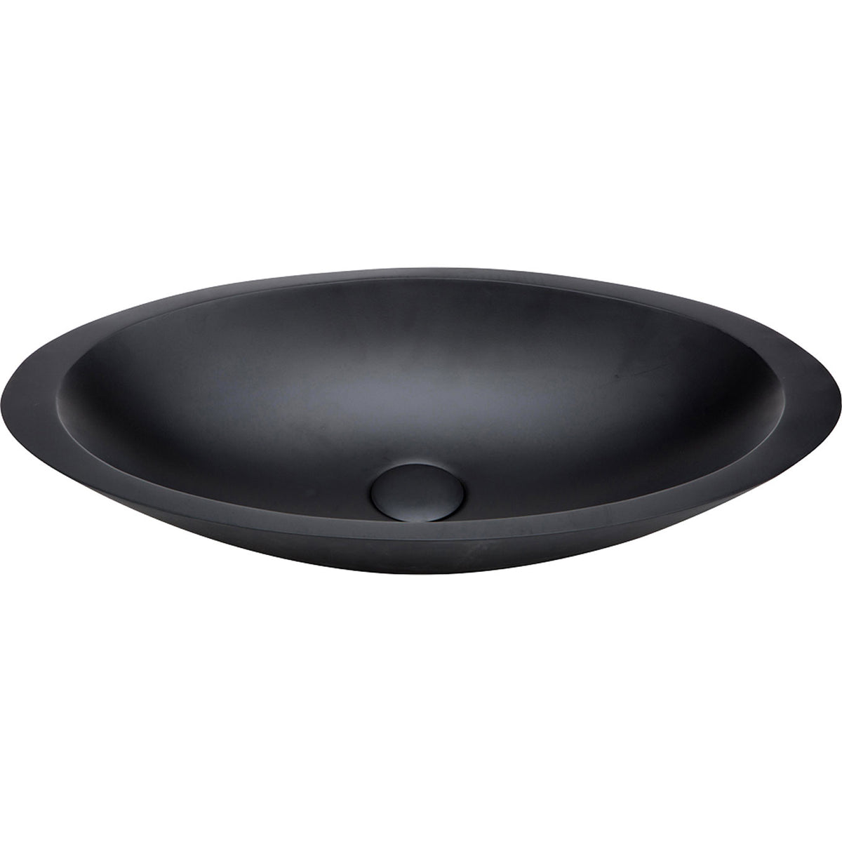Fienza - Bahama Solid Surface Above Counter Basin, Matte Black