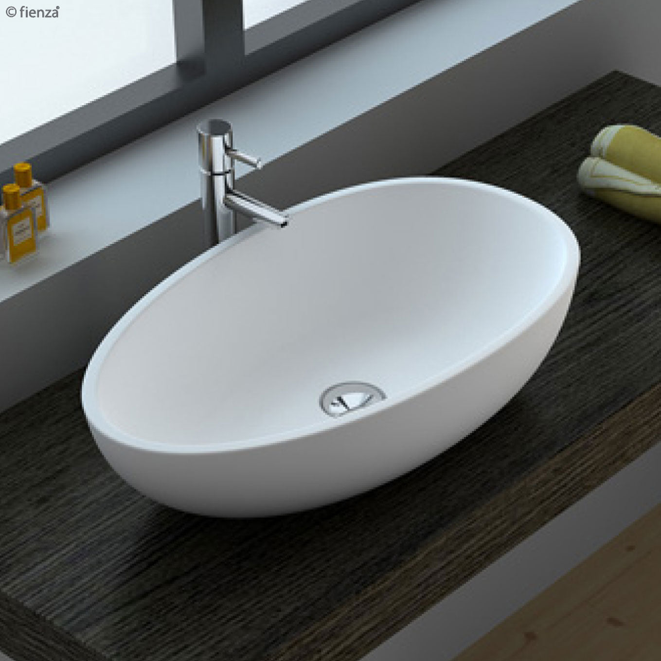 Fienza - Bahama Mkii Solid Surface Above Counter Basin