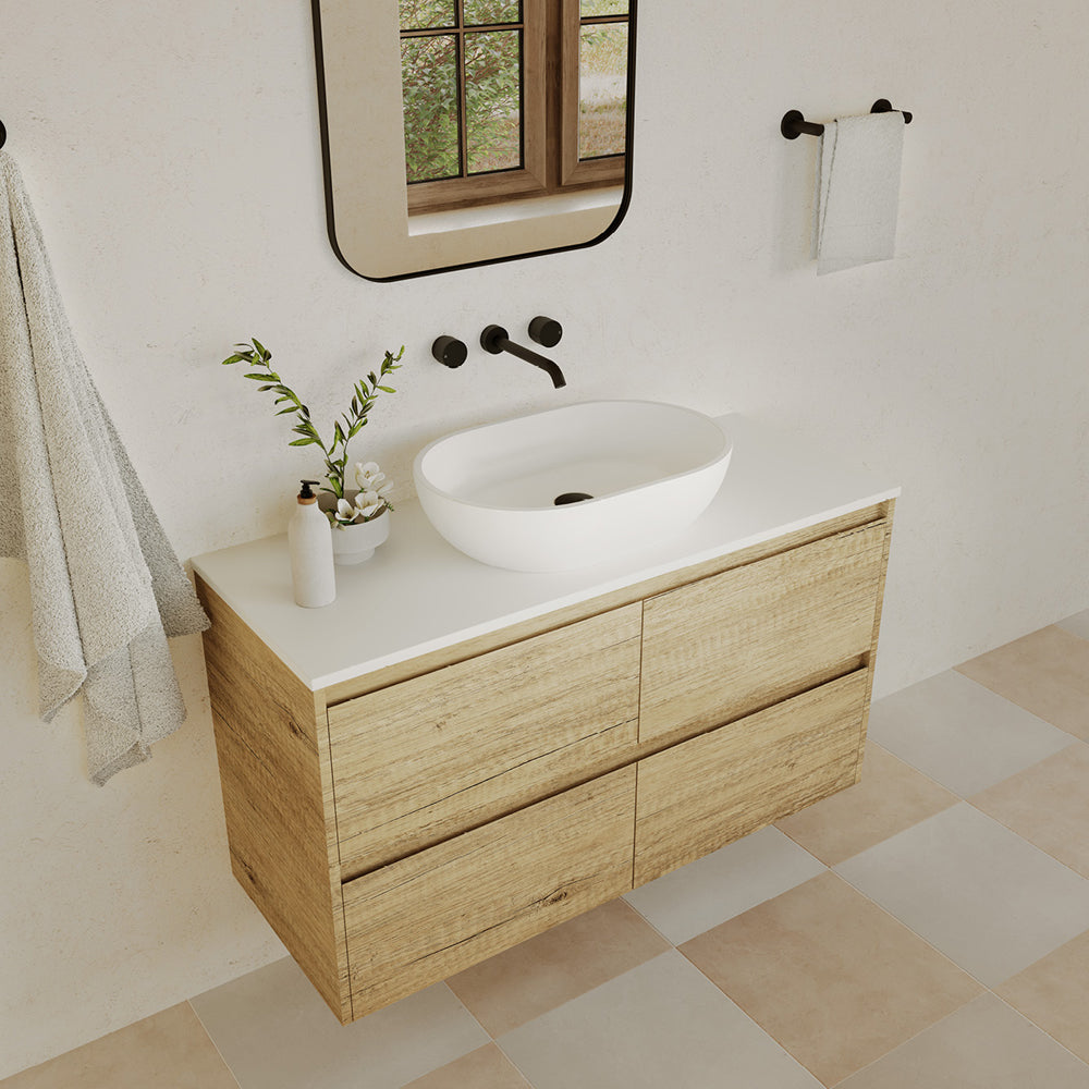 Fienza - Nero Solid Surface Above Counter Basin