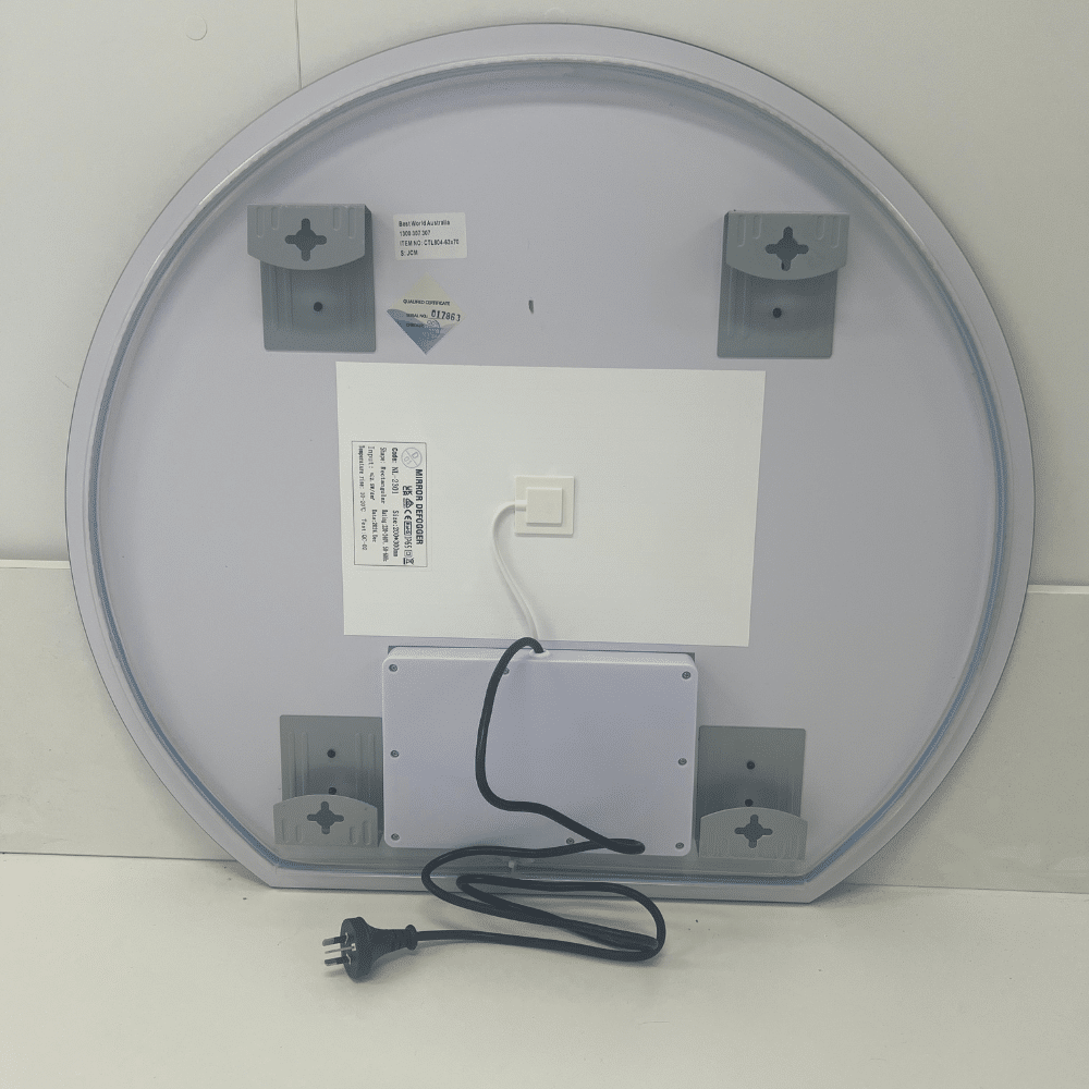 Modern Crescent Moon Wall LED Mirror – Backlit Frameless