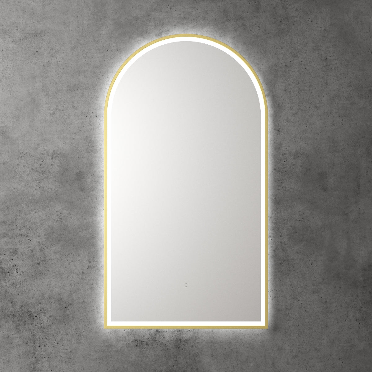 Aulic Canterbury Arch LED Mirror 500 x 900mm Brushed Bronze