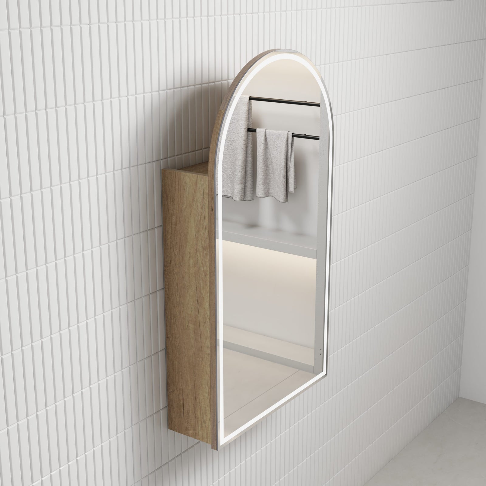 Aulic Canterbury Arch LED Shaving Cabinet