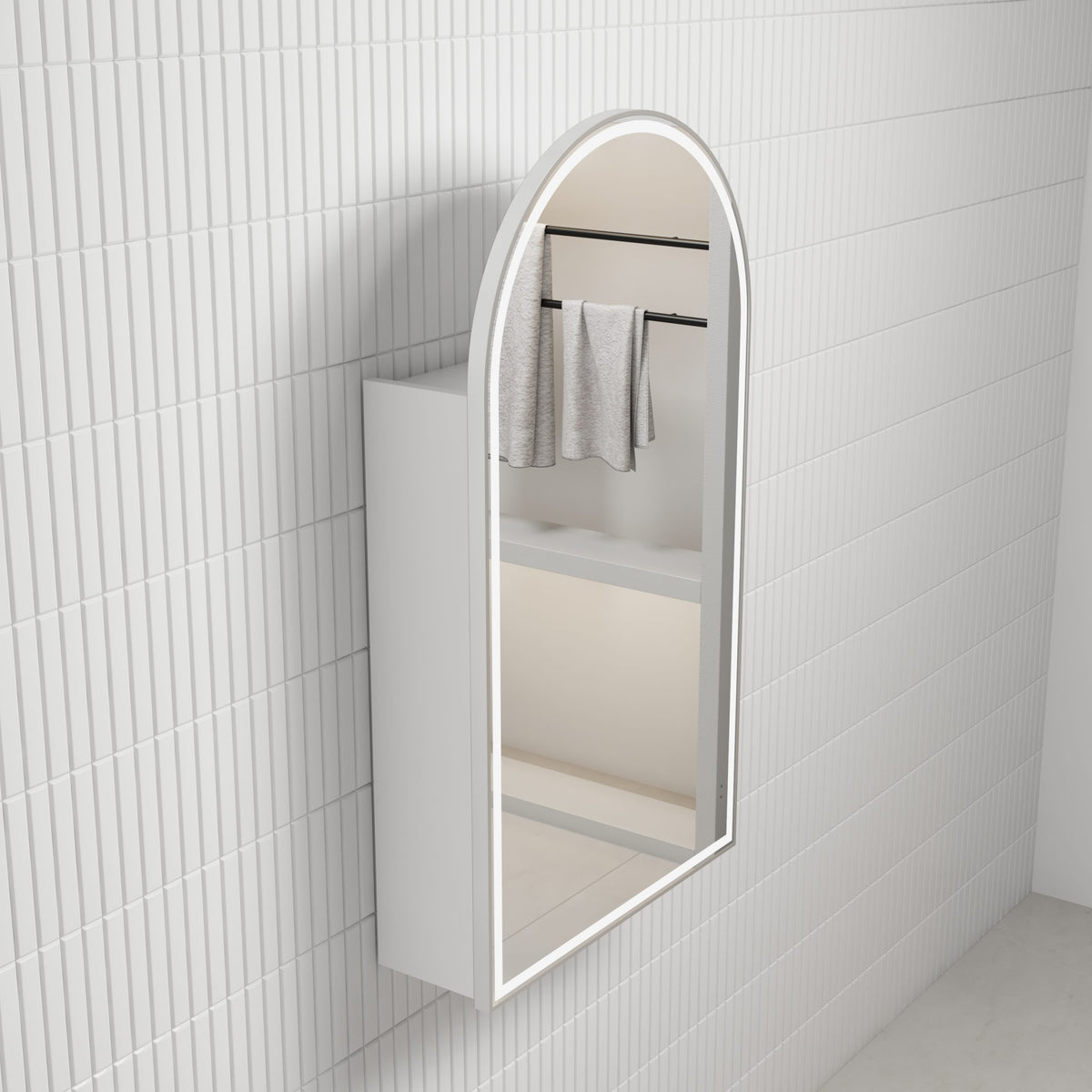 Aulic Canterbury Arch LED Shaving Cabinet