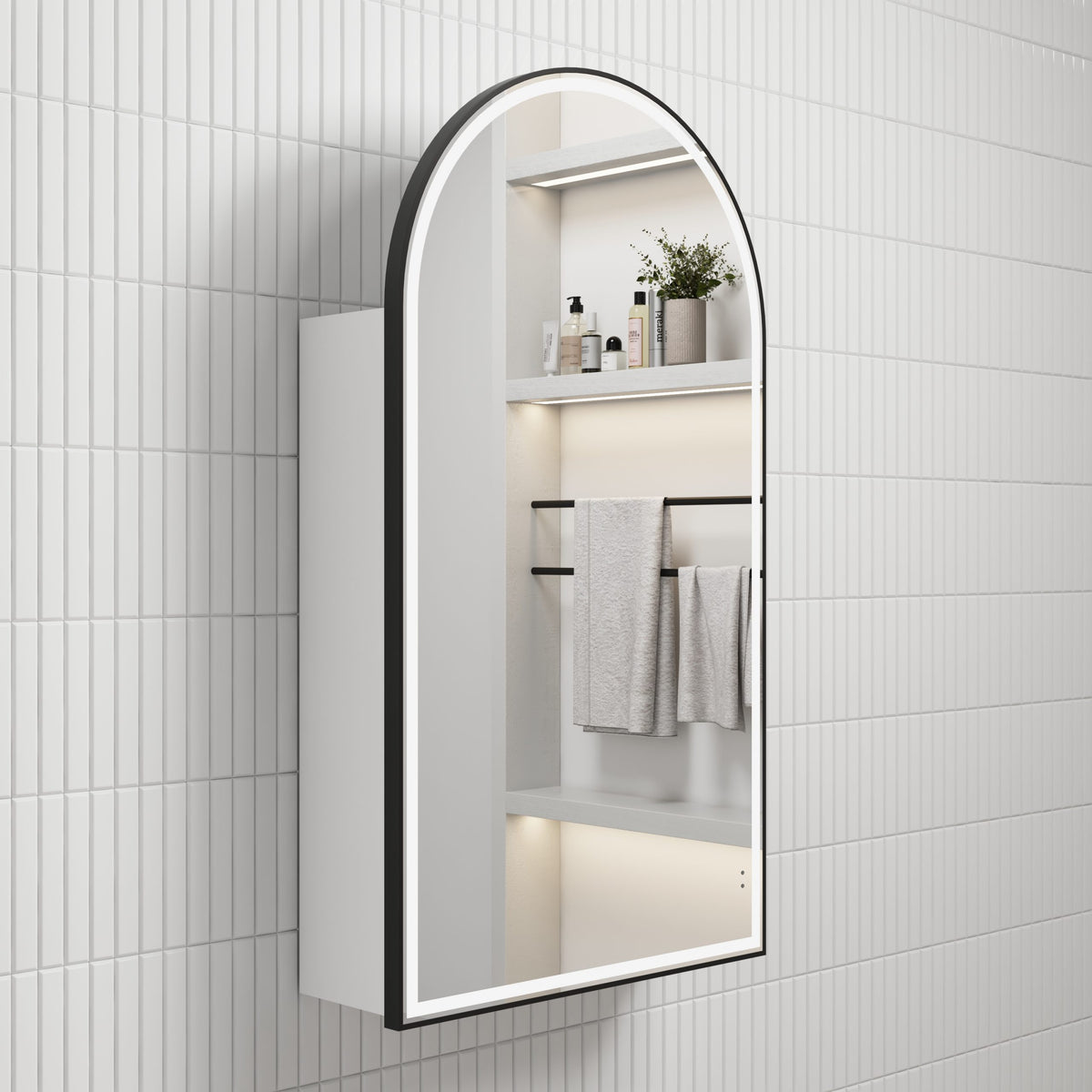 Aulic Canterbury Arch LED Shaving Cabinet