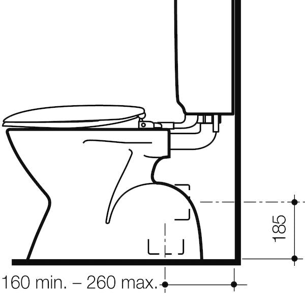 Caroma Concorde Concealed Connector S Trap Pan