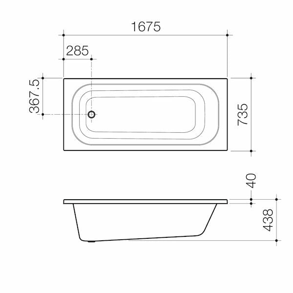 Caroma Luna® 1675 Island Bath
