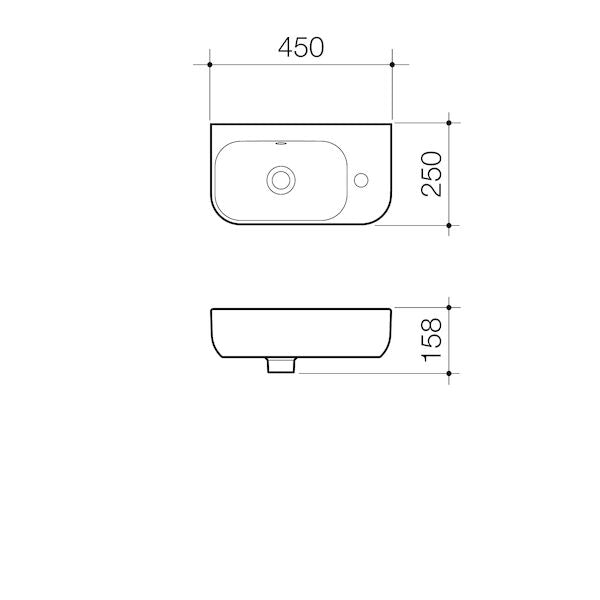 Caroma Luna® Hand Wall Basin