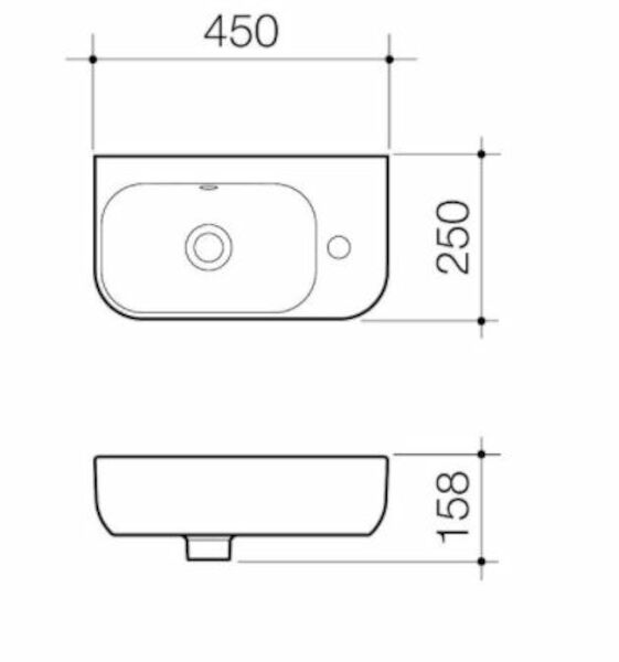 Caroma Luna® Hand Wall Basin