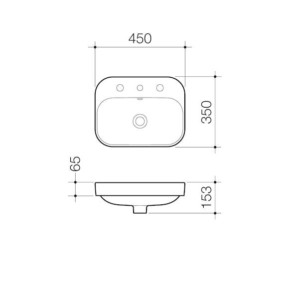 Caroma Luna® Inset Basin 0TH