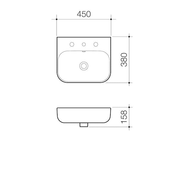 Caroma Luna® Wall Basin 0TH