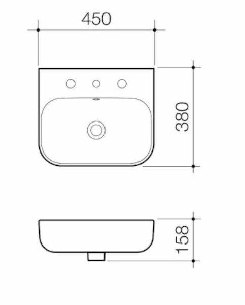 Caroma Luna® Wall Basin 0TH