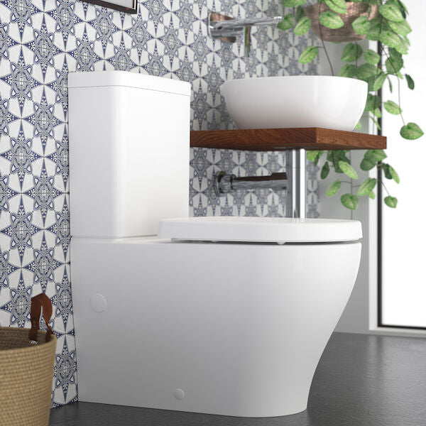 Caroma Luna® Wall Faced Toilet Suite - Bottom Inlet