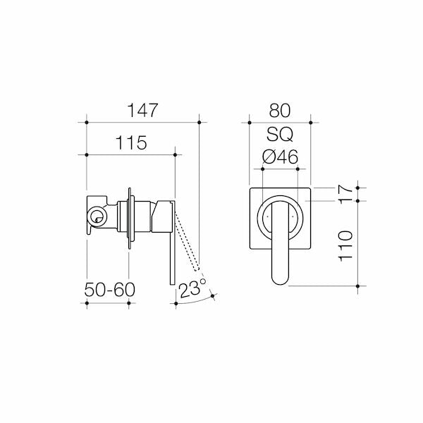 Caroma Saracom Bath/Shower Mixer