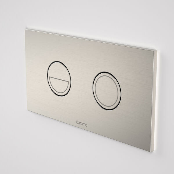 Caroma Invisi Series II® Round Dual Flush Plate & Buttons (Metal)