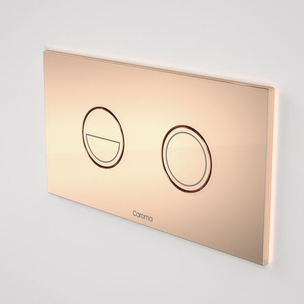 Caroma Invisi Series II® Round Dual Flush Plate & Buttons (Metal)