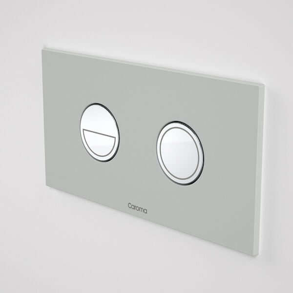 Caroma Invisi Series II® Round Dual Flush Plate & Buttons (Metal)