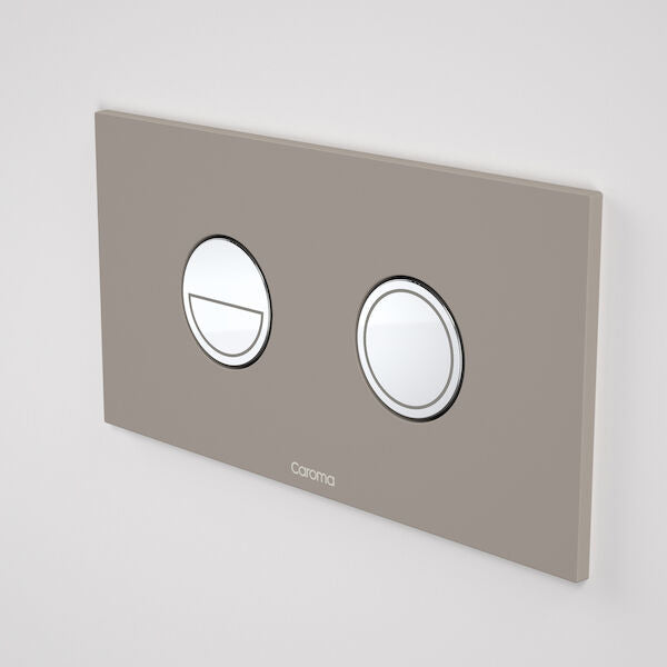Caroma Invisi Series II® Round Dual Flush Plate & Buttons (Metal)