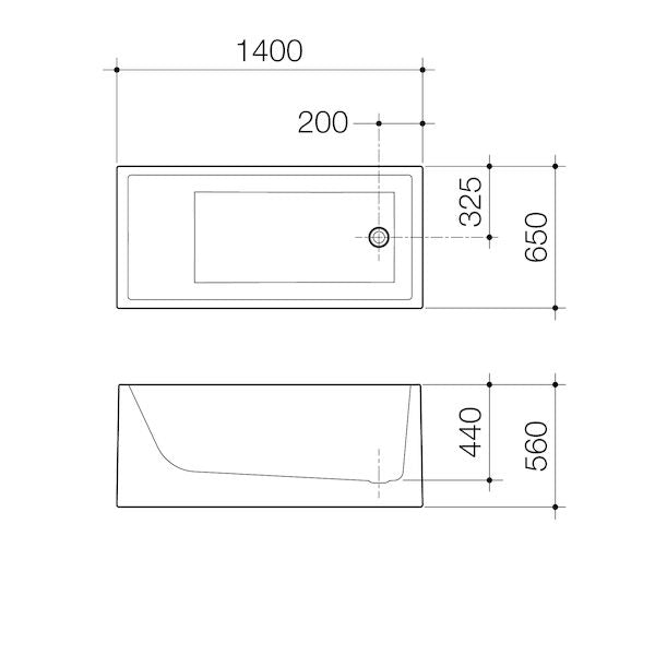 Caroma Liano 1400 Freestanding Bath