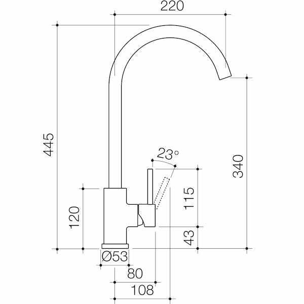 Caroma Titan Sink Mixer - Lead Free