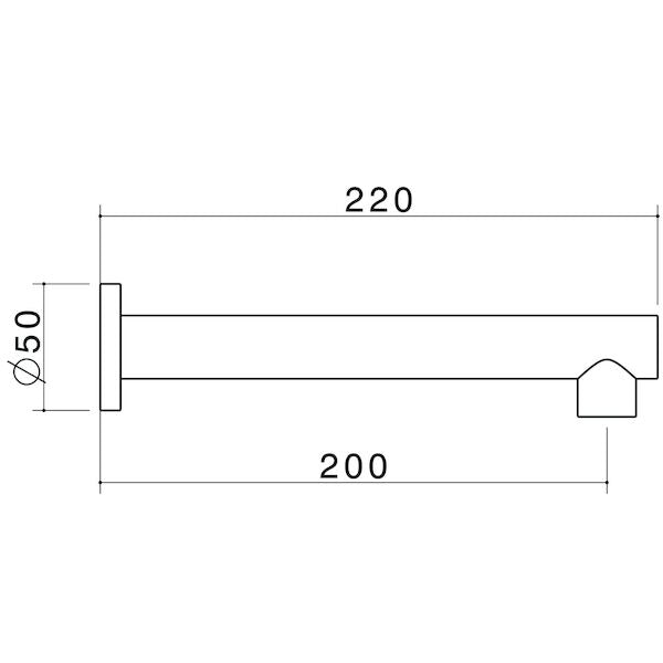 Caroma Titan Wall Basin Outlet