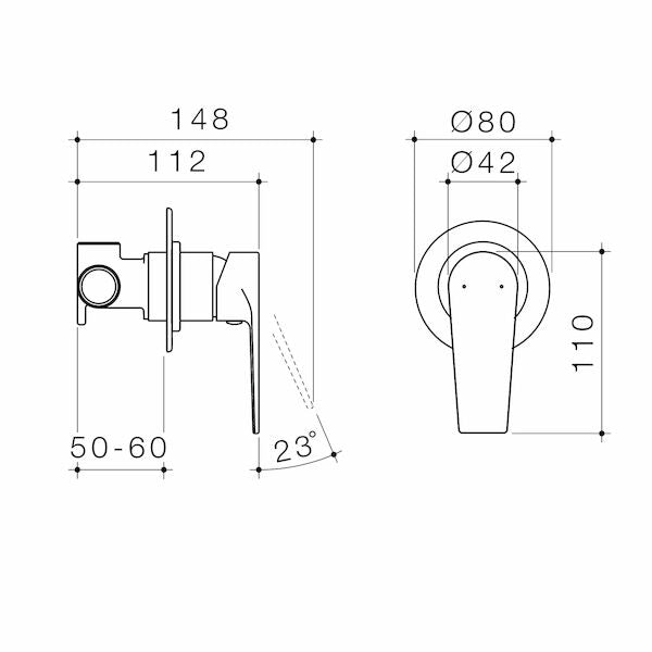 Caroma Vivas Bath/Shower Mixer