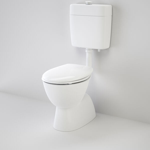 Caroma Care 200 V2 Connector (S Trap) Suite with Double Flap Seat