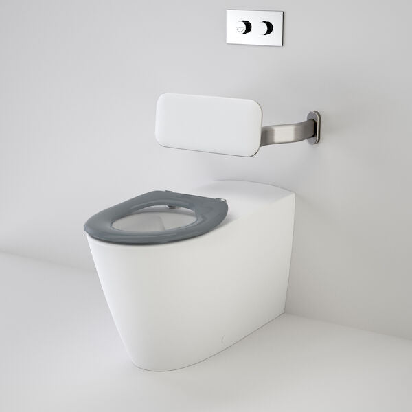 Caroma Care 800® Cleanflush® Invisi Series II® Wall Faced Suite with Backrest and Single Flap Seat (with GermGard®)