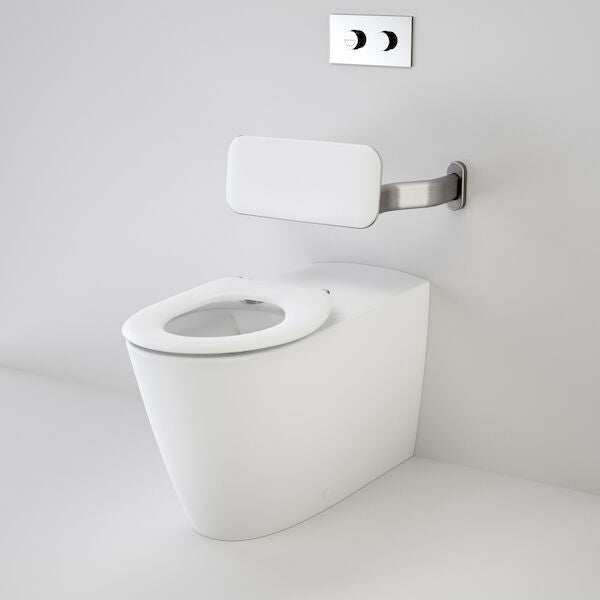Caroma Care 800® Cleanflush® Invisi Series II® Wall Faced Suite with Backrest and Single Flap Seat (with GermGard®)