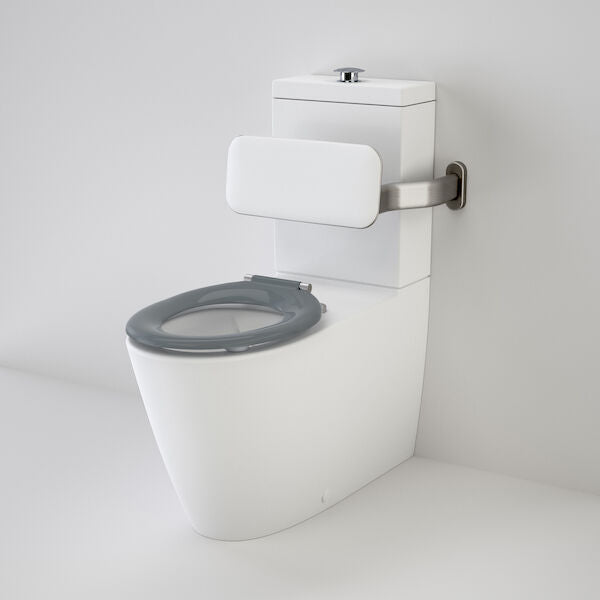 Caroma Care 800® Cleanflush® Wall Faced Suite with Backrest and Single Flap Seat (with GermGard®)