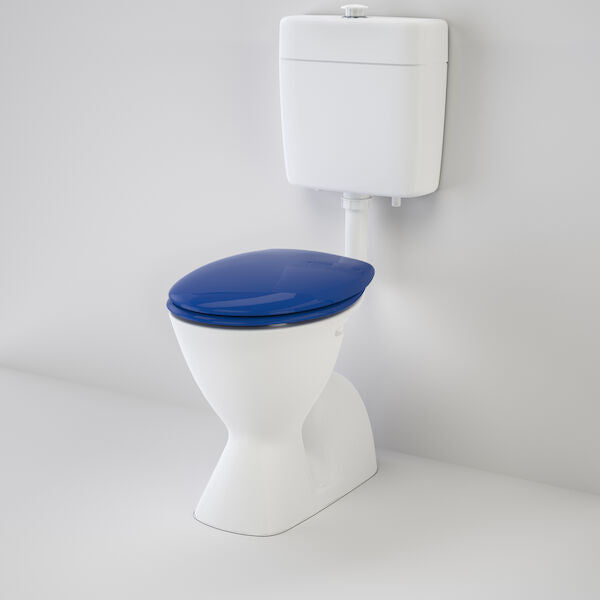 Caroma Cosmo Care V2 Connector (S Trap) Suite with Caravelle Care Double Flap Seat