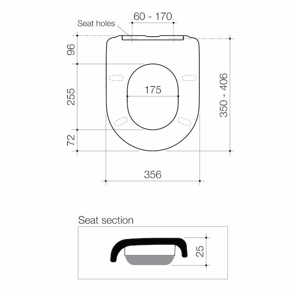 Caroma Liano Junior Toilet Seat Single Flap with GermGard®