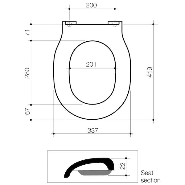 Caroma Caroma Opal® II Soft Close Toilet Seat