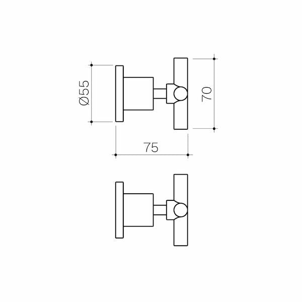 Clark Cross Wall Top Assemblies - Lead Free