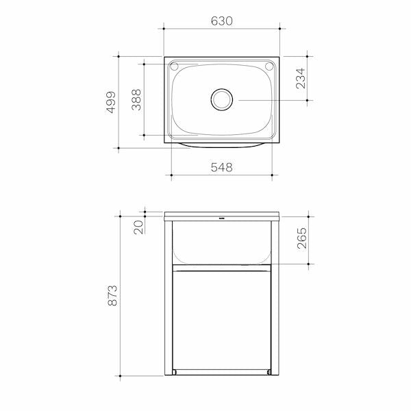 Clark Eureka 45 Litre Standard T&C - 0TH, Single By-Pass (Includes one flexible by-pass kit)