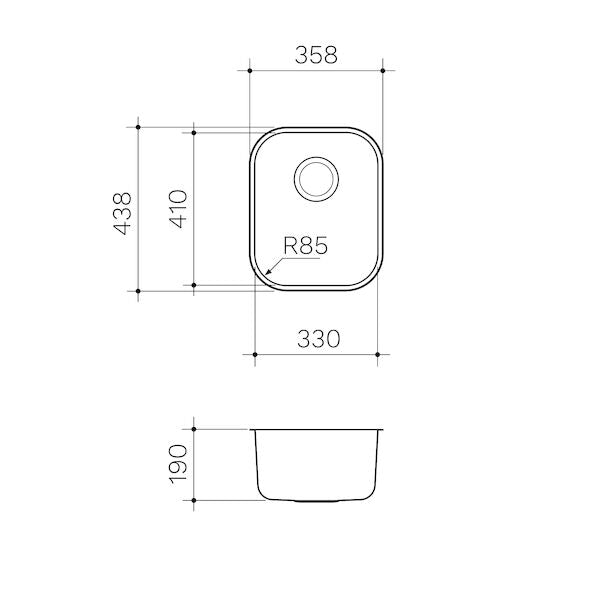 Clark Monaco Single Bowl Undermount