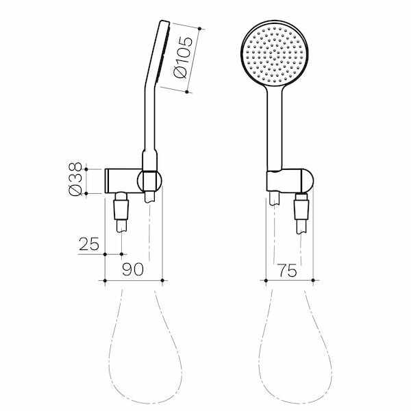 Clark Round Hand Shower