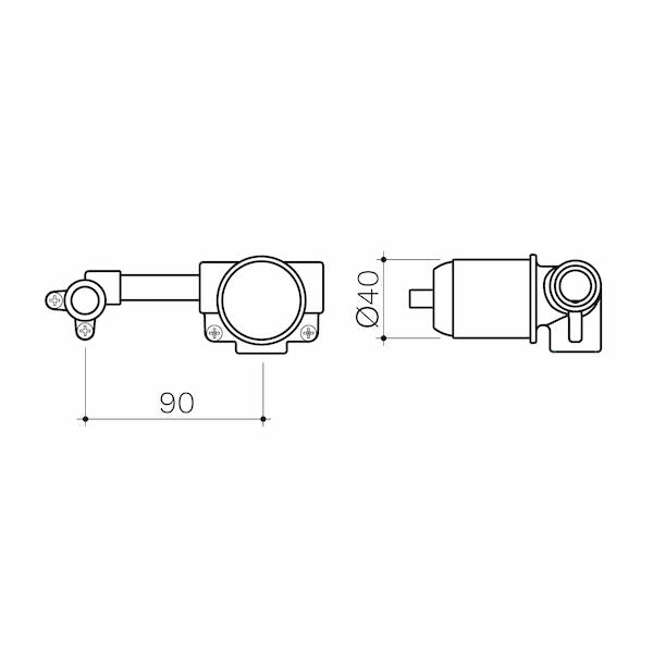 Clark Wall Basin/Bath Mixer Inwall Body - Lead Free