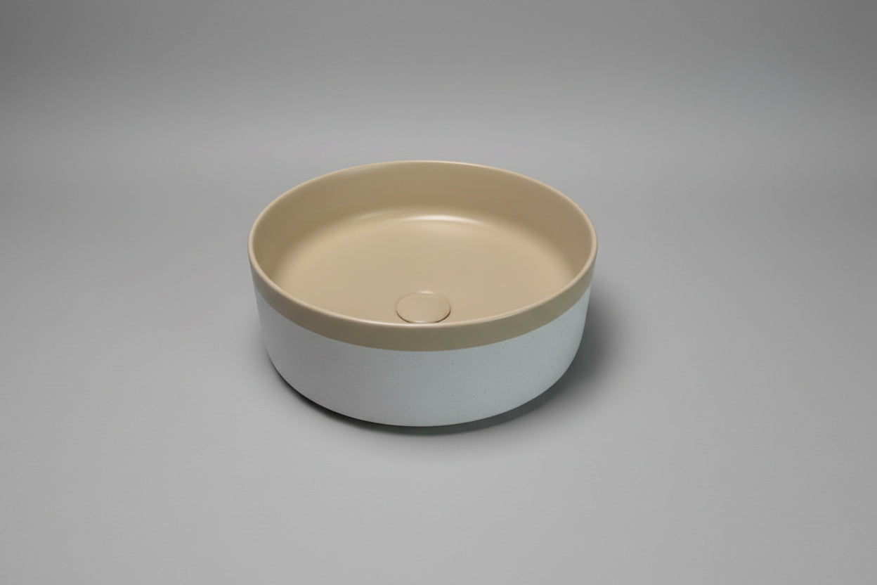 Colour Plus-37 Round Above-Counter Basin – Peach Fuzz