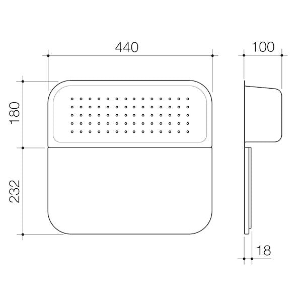 Caroma Luna BOARD &COLANDER SET