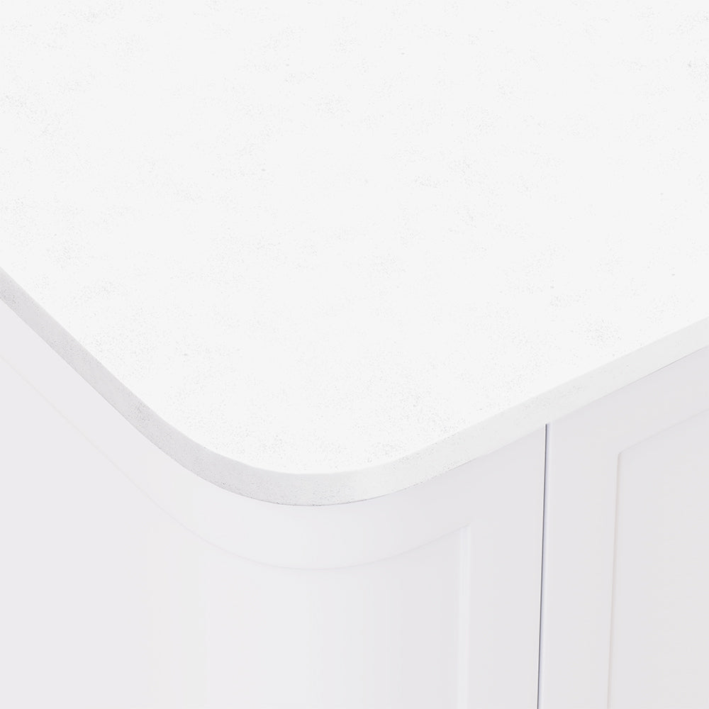 Fienza - Silica Free Stone Top, Curved Full Depth - Single Undermount