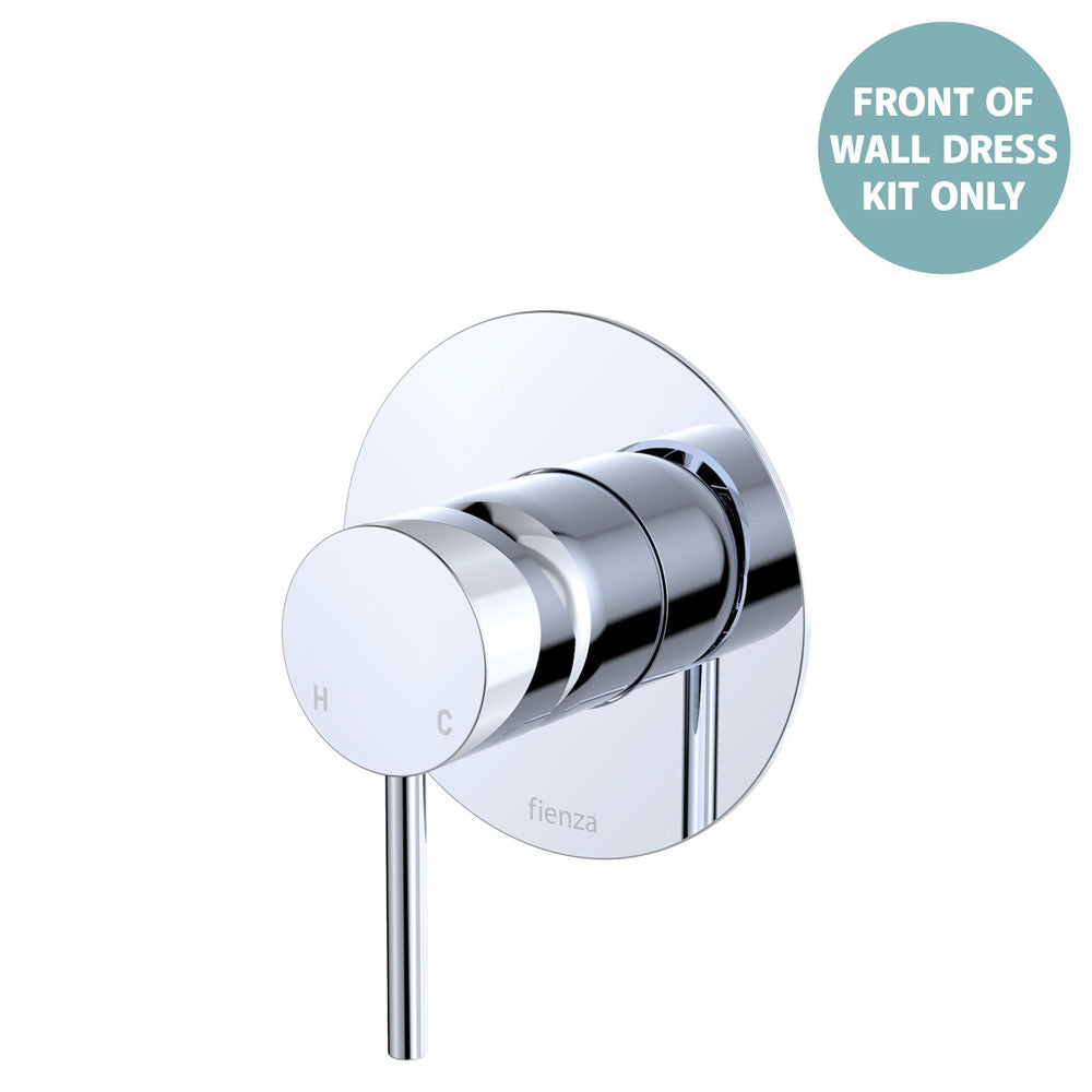 Kaya Wall Mixer Dress Kit, Large Round Plate - Brushed Copper