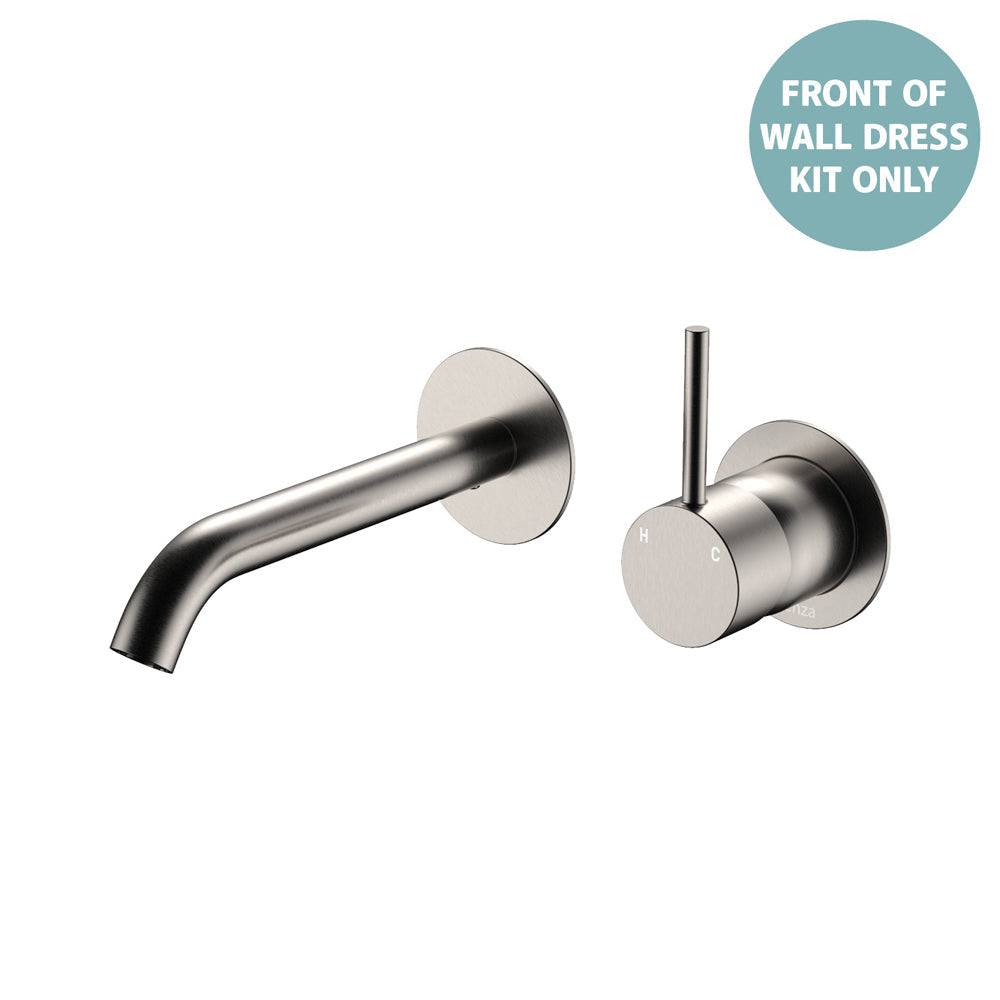 Kaya Up Basin/Bath Wall Mixer Dress Kit, Round Plates, 160mm Outlet - Chrome