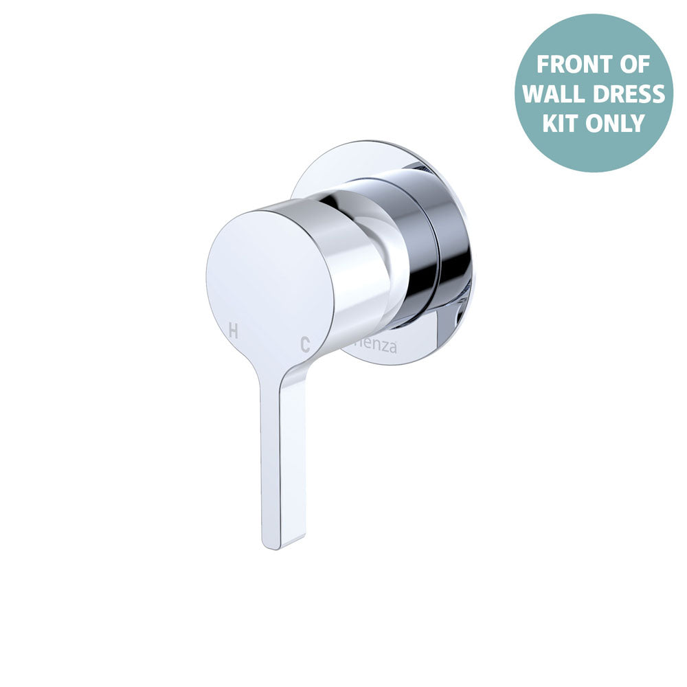 Sansa Wall Mixer Dress Kit, Small Round Plate - Chrome