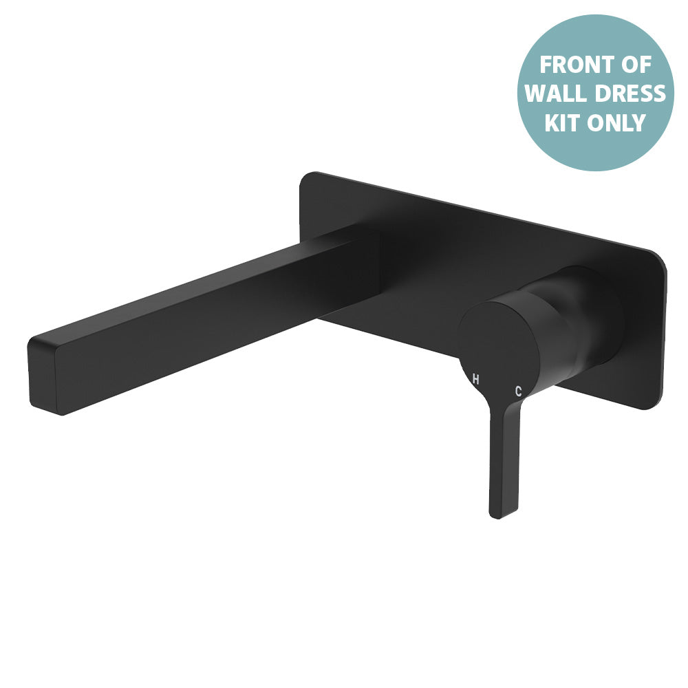 Sansa Wall Bath Mixer Dress Kits - Matte Black