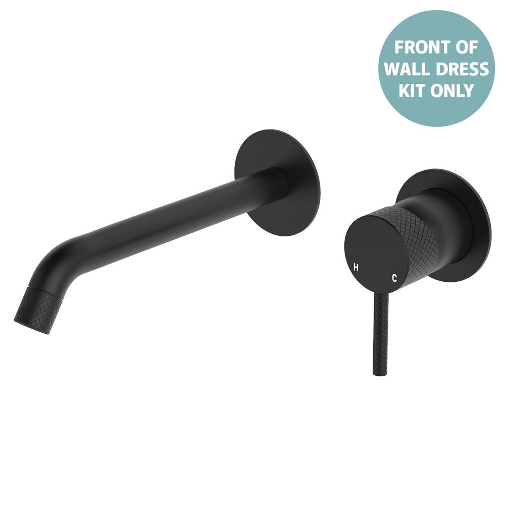 Fienza Axle Wall Basin/Bath Mixer Dress Kit, Round Plates, 200mm Outlet