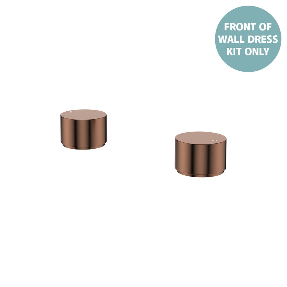 Fienza Kaya Round Hob Taps, Dress Kit - Urban Brass