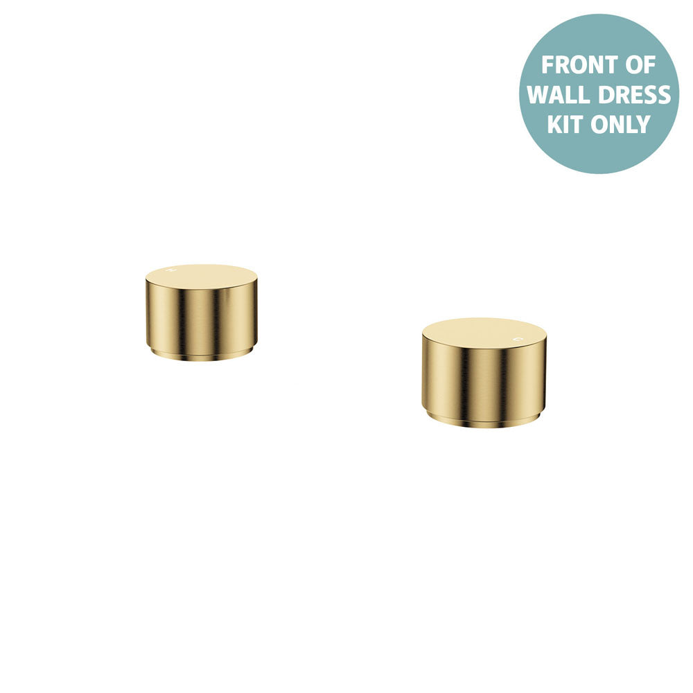 Fienza Kaya Round Hob Taps, Dress Kit - Urban Brass